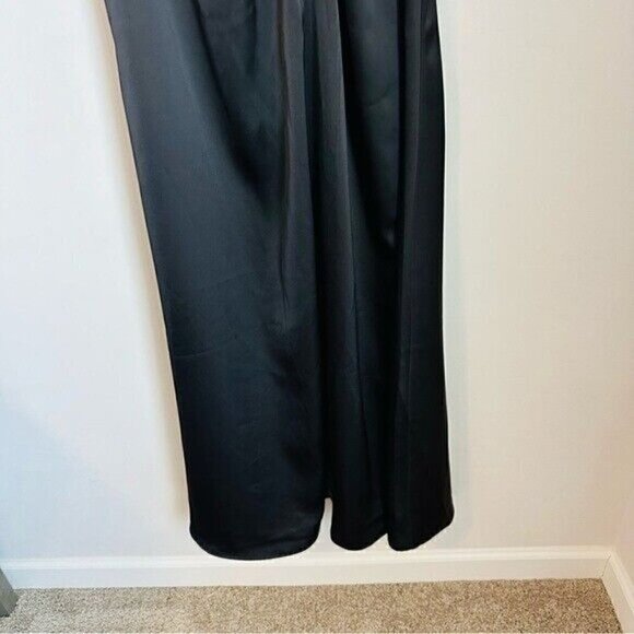 Banana Republic Front Twist-Front Maxi Slip Dress Mobwife  Black Size Medium - Picture 5 of 11